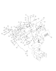 Standard Handle Assembly Diagram and Parts List for H1748 55AE3D4S750-WAM Cub Cadet Lawn Mower